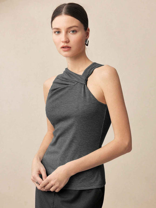 Women’s Summer Slim Fit Sleeveless Elegant Office Tank Top