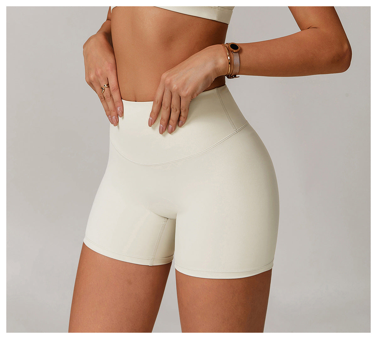 High Waist Hip Lift Yoga Shorts Outer Wear Tight Belly Trimming Slimming Running Exercise Shorts Women - Iyanka