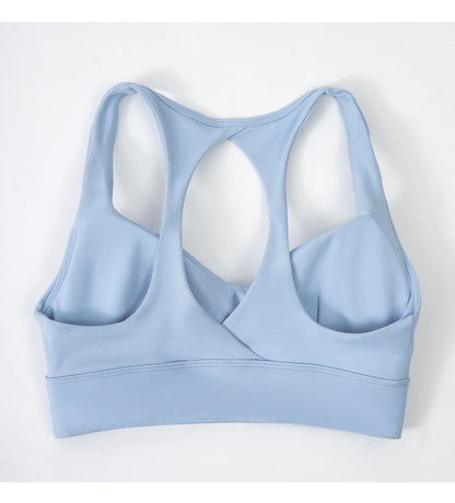 Sexy Hollow Out Cutout Beauty Back Exercise Underwear Women Chest Pad Gathering Bra Shockproof Fitness Vest - Iyanka