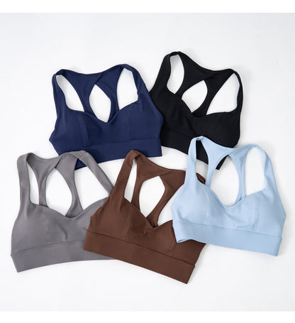 Sexy Hollow Out Cutout Beauty Back Exercise Underwear Women Chest Pad Gathering Bra Shockproof Fitness Vest - Iyanka