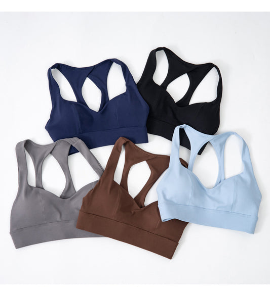 Sexy Hollow Out Cutout Beauty Back Exercise Underwear Women Chest Pad Gathering Bra Shockproof Fitness Vest - Iyanka