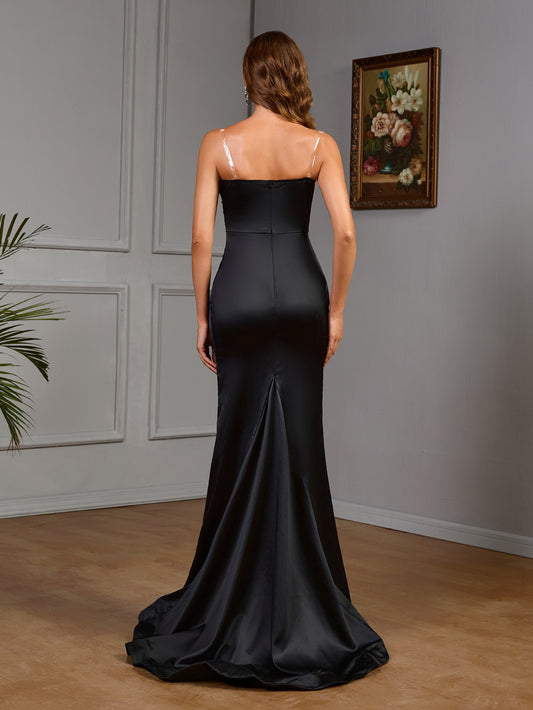 Spring Women Clothing Sleeveless Split Slim Fit Evening Dress Cocktail Sexy Dress - Iyanka