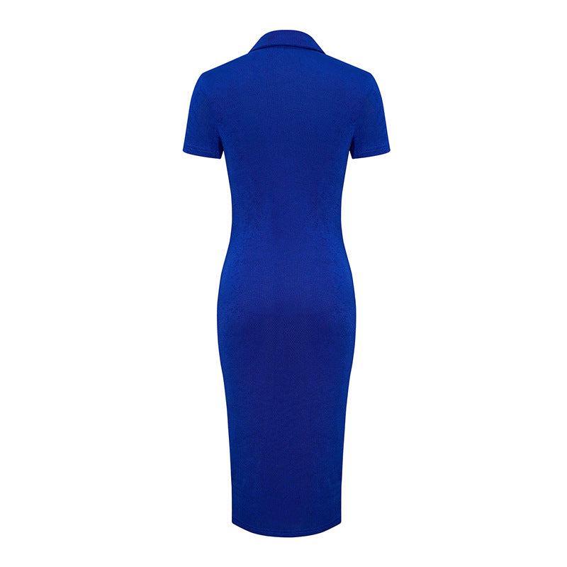 Women Clothes Dress International Station High End Solid Color