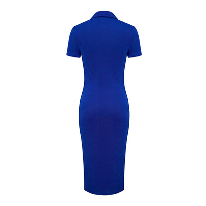 Women Clothes Dress International Station High End Solid Color