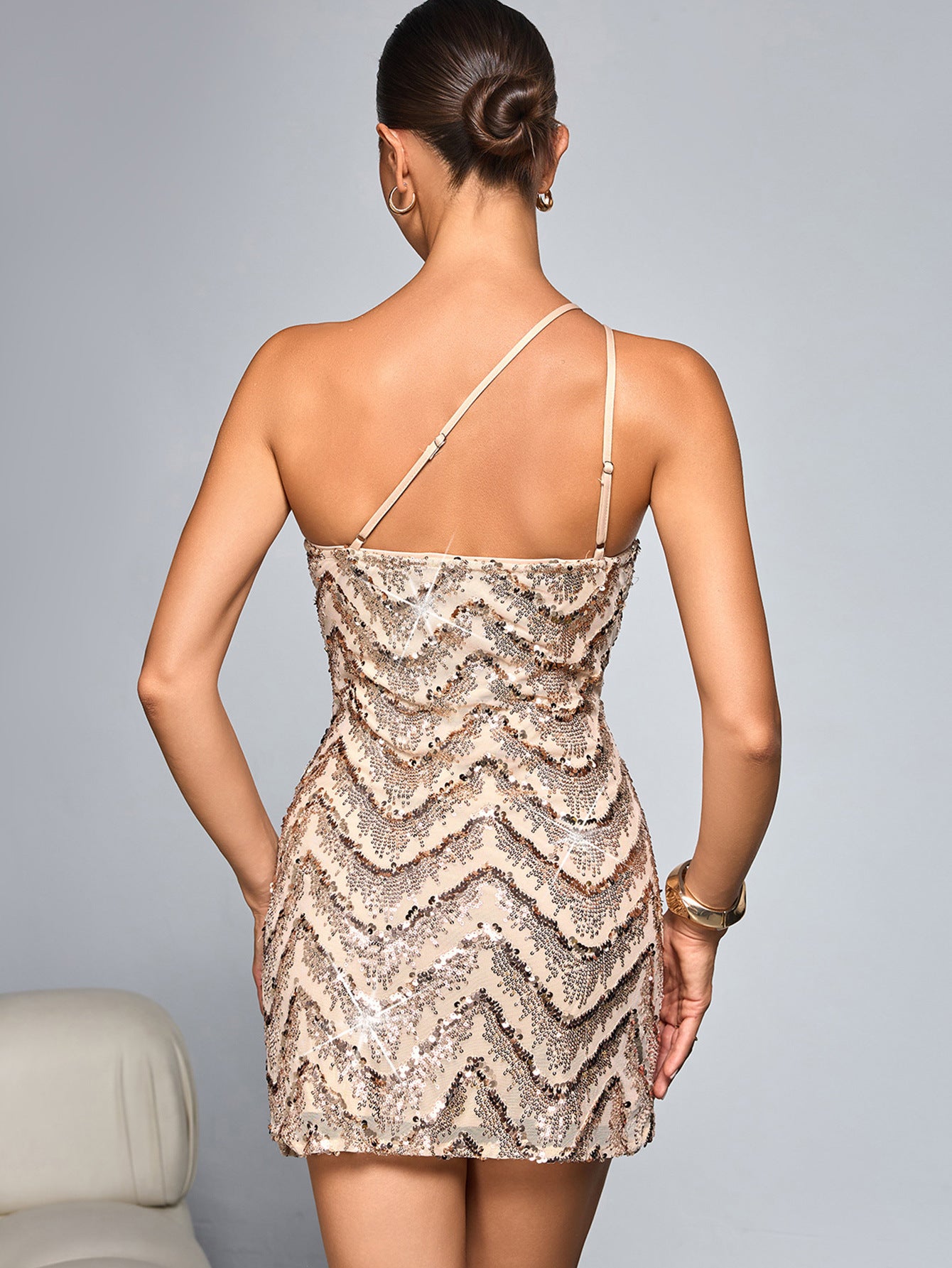 Sexy Sequin Sling Dress Short Dress Women Clothing Party Dress - Iyanka