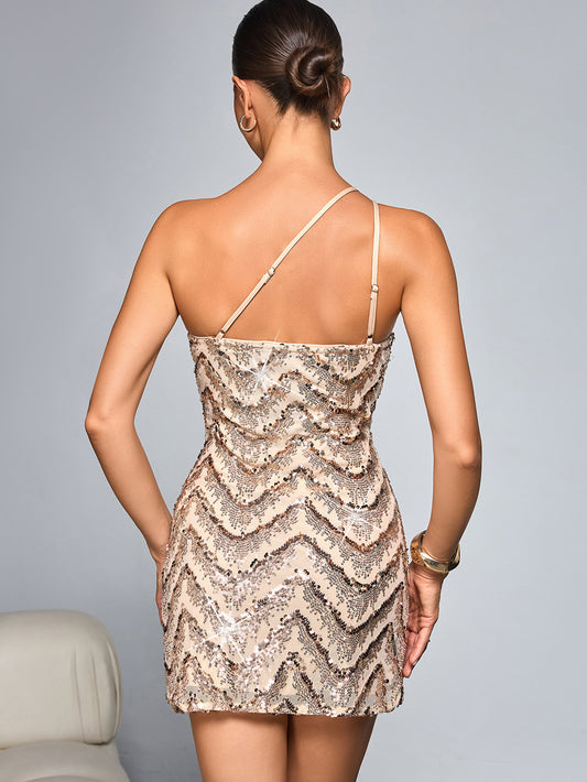 Sexy Sequin Sling Dress Short Dress Women Clothing Party Dress - Iyanka