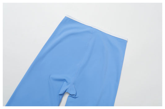 Contrast Color Binding Bell Bottom Pants Yoga Fitness Exercise Bootcut Trousers High Waist Slim Flare Pants Bell-Bottom Pants Women - Iyanka