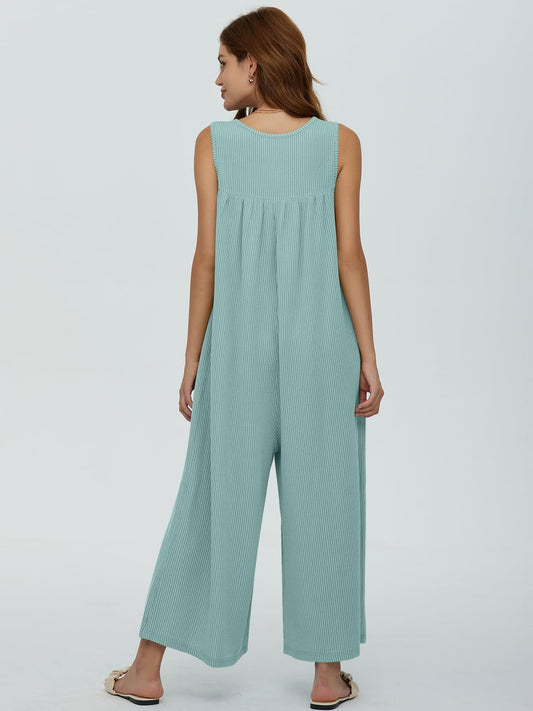 Autumn Winter Women Fresh Casual Women Pocket Jumpsuit - Iyanka