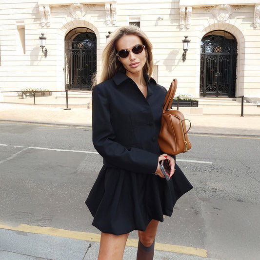 Women Autumn Long Sleeved Office Skirt Set - Iyanka