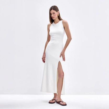 White Sleeveless Dress