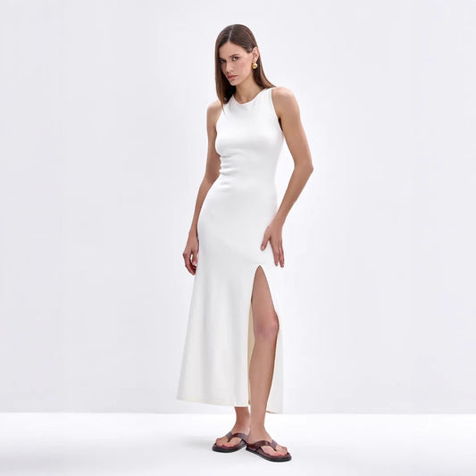 White Sleeveless Dress