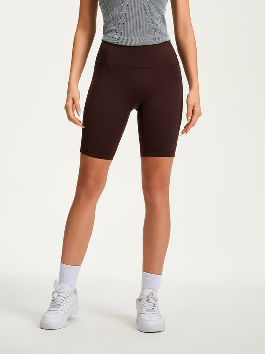 Nude Feel Yoga Shorts Women Hip Lift Quick Drying Sports Fitness Cycling Pants Outer Wear Tight High Waist Five Points Yoga Pants - Iyanka
